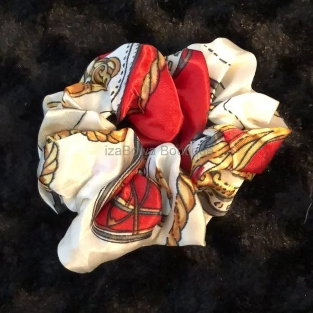 Bundle (6) Satin Scrunchie   SC8118  - KIDS  Handmade NWT Boutique